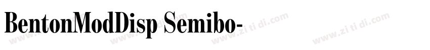 BentonModDisp Semibo字体转换